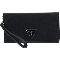 GUESS Portemonnee Schoudertas Laurel SLG Crossbody Flap Wrist Black Zwart