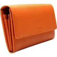 Esquire Leren Portemonnee Peru Ladies Purse Orange Oranje
