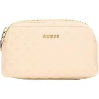 GUESS accessoiretas Double Zip Ivory crème