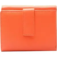 Esquire Leren Portemonnee Viktoria Wallet With Flap Flame Orange Oranje