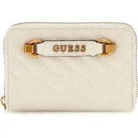 GUESS Portemonnee Sela SLG Zip Around Bone Beige