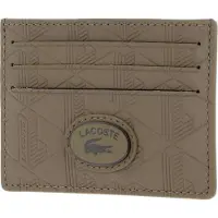 Lacoste Leren Kaarthouder Nomogramme Cc Holder Viennois Taupe