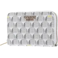 GUESS Portemonnee Laurel Zip Around Stone Logo Crème