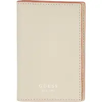GUESS Leren Kaarthoes Card Holder Lamb Beige
