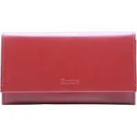 Esquire Portemonnee New Silk Wallet Red Donkerrood