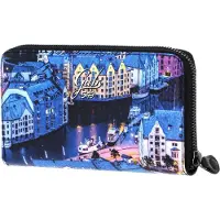 Gabs Leren Portemonnee GMONEY17 Trip Pelle + Bull Wallet Alesund Veelkleurig