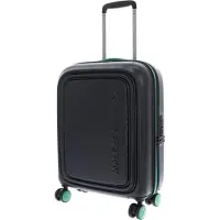 Mandarina Duck Logoduck + Cabin Trolley Green Light Zwart 55cm