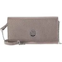 Mandarina Duck Leren Kaarthoes Schoudertas Mellow Lux Wallet Bag Light Gold Goudkleurig