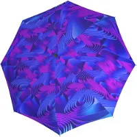 Knirps Paraplu T.200 Medium Duomatic Waves Ice Kleurrijke