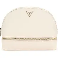 GUESS Utensil zak Dome Cosmetic Pouch Cream Crème