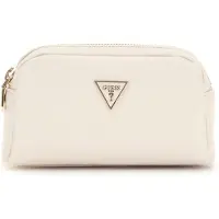 GUESS Utensil zak Double Zip Cream Crème