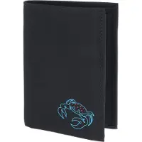OXMOX portemonnee New Cryptan RFID Protect Kombibörse Crab Print Cyan Black zwart