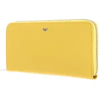 Golden Head Leren portemonnee Madrid RFID Protect RV-Damenbörse 2822 Sonnengelb geel