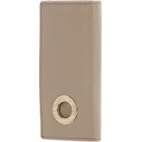 Mandarina Duck Leren Sleutelgeval Mellow Leather Key Holder Lamb's Wool Beige