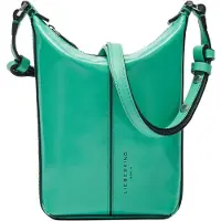Liebeskind berlin Leren Schoudertas Paris 4 Paper Touch Crinkle Crossbody Jade Groene