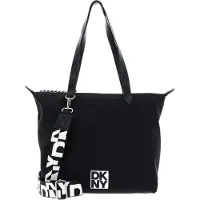 DKNY Schoudertas Milan Bkheights Shopper Black / Silver Zwart