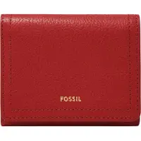 Fossil Portemonnee Logan Trifold Garnet Rood