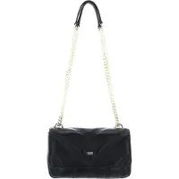 DKNY Schoudertas Becca Flap Shoulder Bag Blk / Gold Zwart