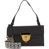 Coccinelle Leren Handtas Schoudertas Coccinellenico Handbag Bark Donkerbruin