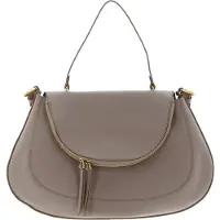 Coccinelle Leren Schoudertas Handtas Sole Crossbody Bag Powder Pink Beige