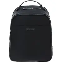 Mandarina Duck Laptop rugzak Rugzak met laptopvak Eco Times Backpack Black Zwart