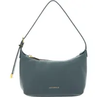 Coccinelle Leren Schoudertas Gleen Mini Bag Grained Leather Kale Green Groen