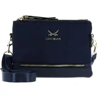 Sansibar schoudertas schoudertas Zip Bag Ocean blauw