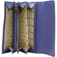 Esquire Leren portemonnee Peru Ladies Purse Night Blue blauw