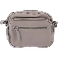 Fredsbruder Leren Schoudertas Polly Lila Light Grey Grijs