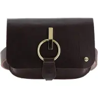 B.belt Leren Gordeltas Schoudertas Chelsey Beltbag Dark Brown Bruine