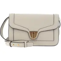 Coccinelle Leren Schoudertas Avondtas Marvin Twist Smooth Handbag Gelso Kaki