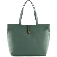 Coccinelle Leren Schoudertas Shopper Magie Soft Handbag Grained Leather Kale Green Petrol