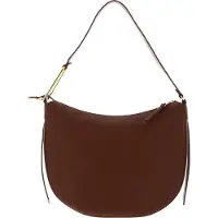 Coccinelle Leren Schoudertas Priscilla Handbag Grained Leather Brule Terracotta