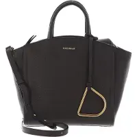 Coccinelle Leren Handtas Schoudertas Narcisse Handbag Bark Donkerbruin