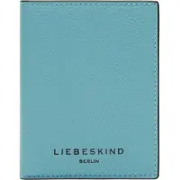 Liebeskind berlin Leren Kaarthoes Hilla Small Pebble Arcie Card Etui Petrol Blue Lichtblauw