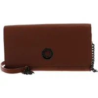 Mandarina Duck Leren Kaarthoes Schoudertas Mellow Leather Wallet Bag Indian Tan Bruine