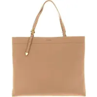 Coccinelle Leren Shopper Gleen Handbag Toasted Beige