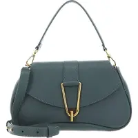 Coccinelle Leren Schoudertas Himma Handbag Grained Leather Kale Green Groen