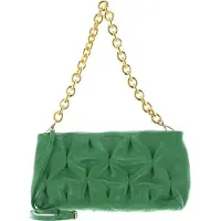 Coccinelle Leren Schoudertas Ophelie Goodie Rock Handbag Craquele Leather Peppermint Groene
