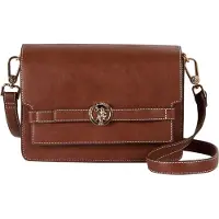 U.S. POLO ASSN. schoudertas Argentario Flap Crossbody Bag Brown bruine