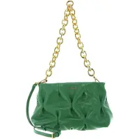 Coccinelle Leren Schoudertas Handtas Ophelie Goodie Rock Handbag Craquele Leather Peppermint Groene