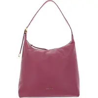 Coccinelle Leren Schoudertas Gleen Handbag Grained Leather Pulp Pink Paars