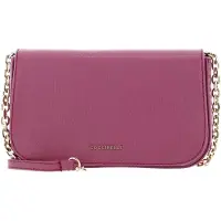 Coccinelle Leren Schoudertas Cloud Mini Bag Textured Leather Pulp Pink Paars