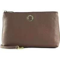 Mandarina Duck Leren Schoudertas Mellow Leather Crossover Bag Balsamic Bruine
