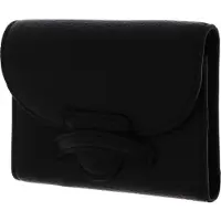 Coccinelle Leren Portemonnee Tessa Flap Wallet Noir Zwart