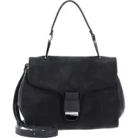 Coccinelle Leren Handtas Schoudertas Neofirenze Sued Handbag Ardesia Donkergrijs