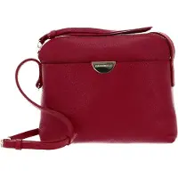 Coccinelle Leren Schoudertas Mini Bag Crossbody Bag Deep Violet Paars