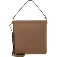 Coccinelle Leren Handtas Schoudertas Liya Handbag Toasted / Brule Beige