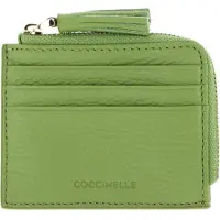 Coccinelle Leren Kaarthoes Tassel Credit Card Holder Guacamole Groene