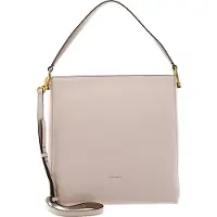 Coccinelle Leren Handtas Schoudertas Liya Handbag Creamy P. / Toast Roze